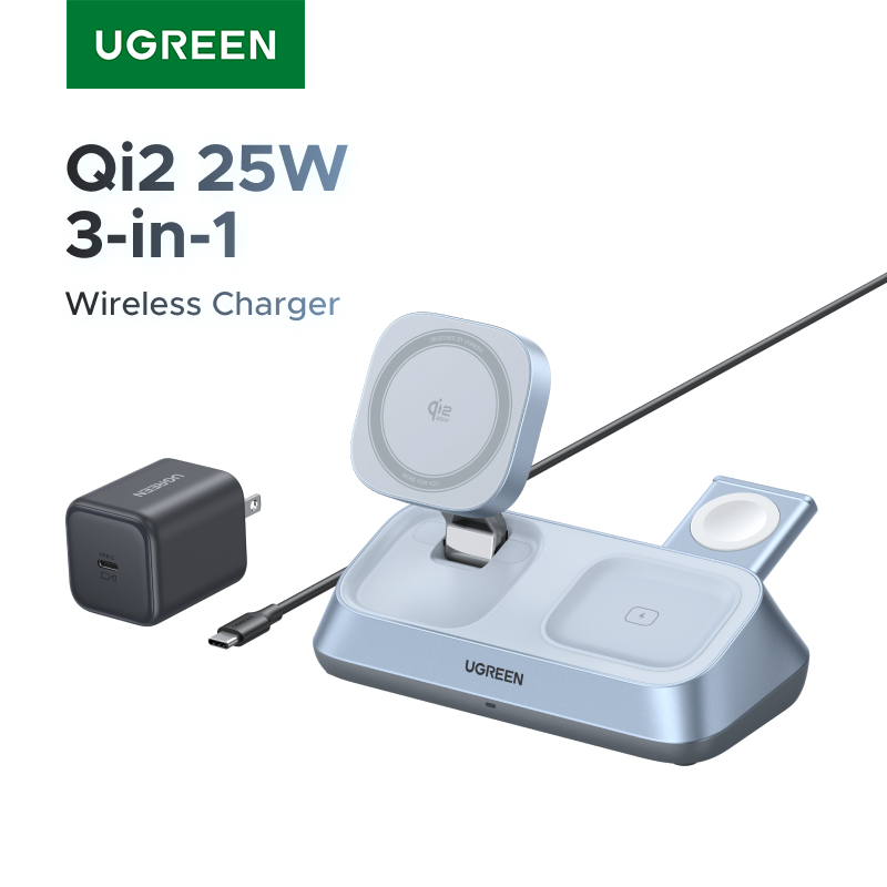 Wireless Charger 3 In 1 - UGREEN Qi2 25W MAX magnetische draadloze