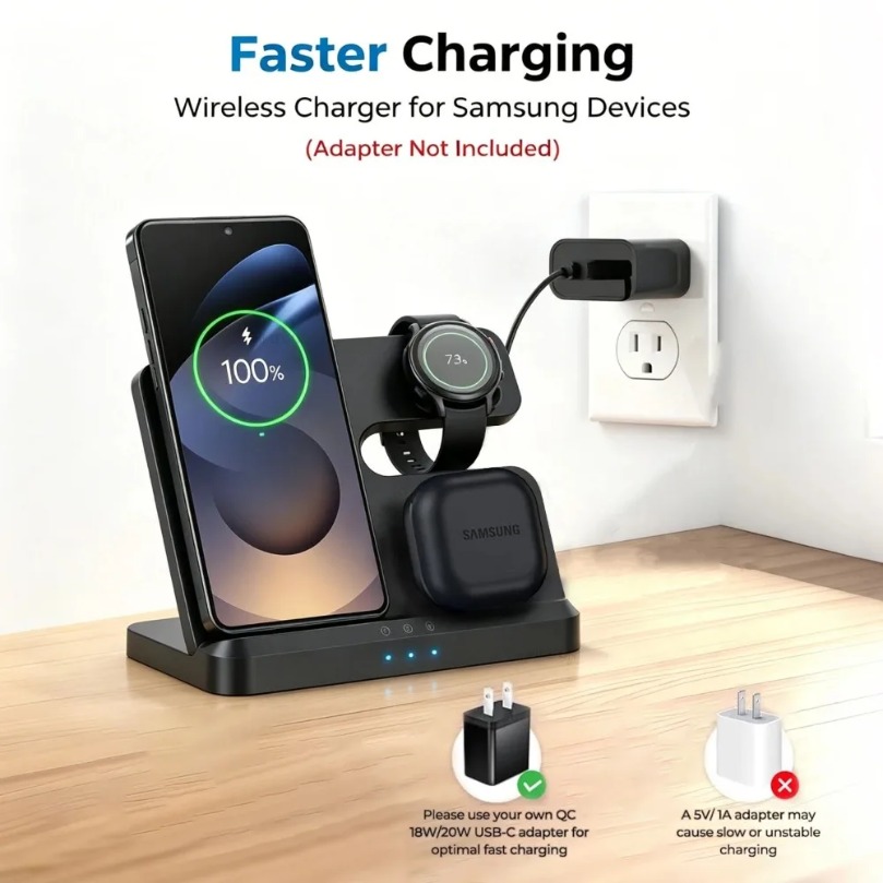 3-in-1 Snelle Draadloze Oplade - Wireless Charger 3 In 1 recensie en prijs