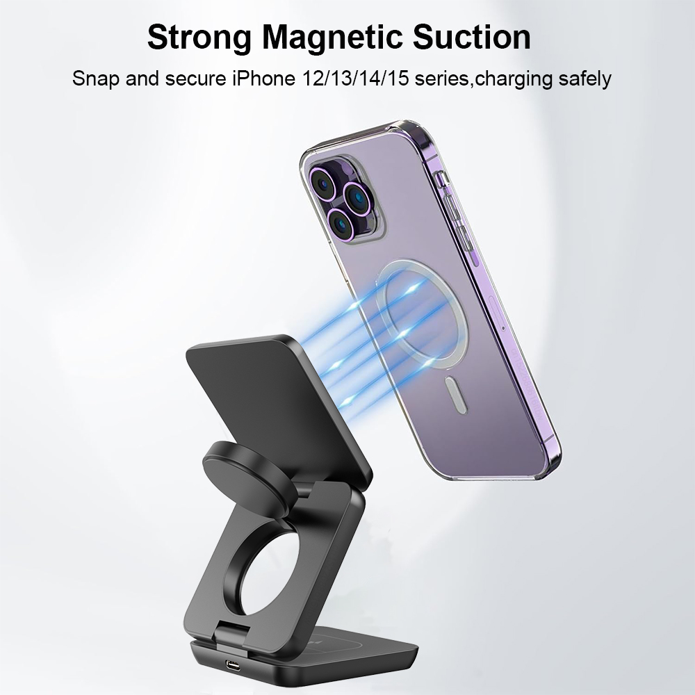 3-in-1 opvouwbare magnetische  - Wireless Charger 3 In 1 recensie en prijs