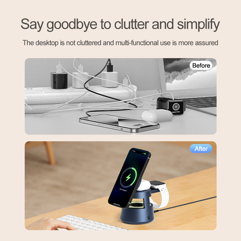 4-in-1 draadloos oplaadstation - Wireless Charger 3 In 1 recensie en prijs
