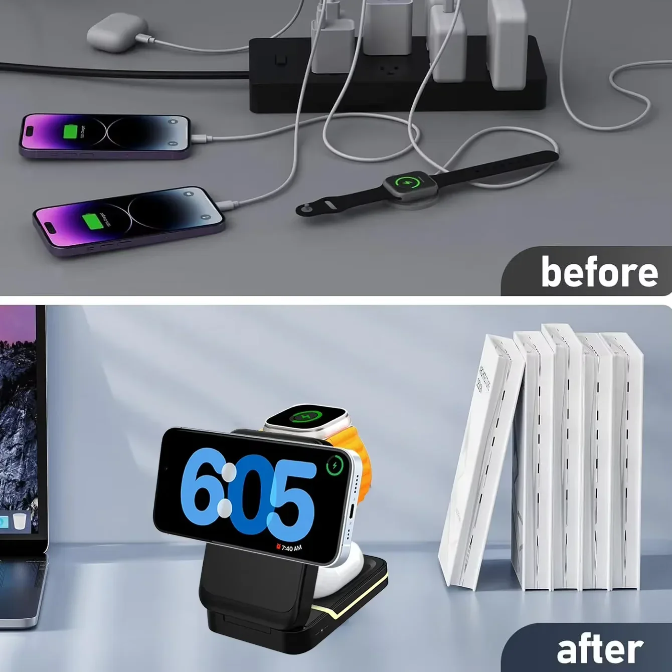 3-in-1 Magnetische Opvouwbare  - Wireless Charger 3 In 1 recensie en prijs