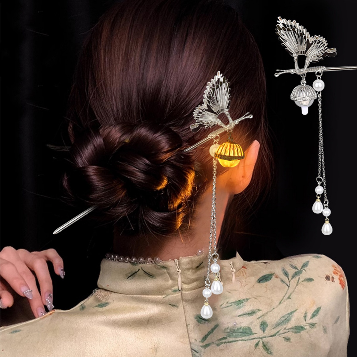 Lichtgevende bloem haarspeld v - Vintage Tech Accessories recensie en prijs