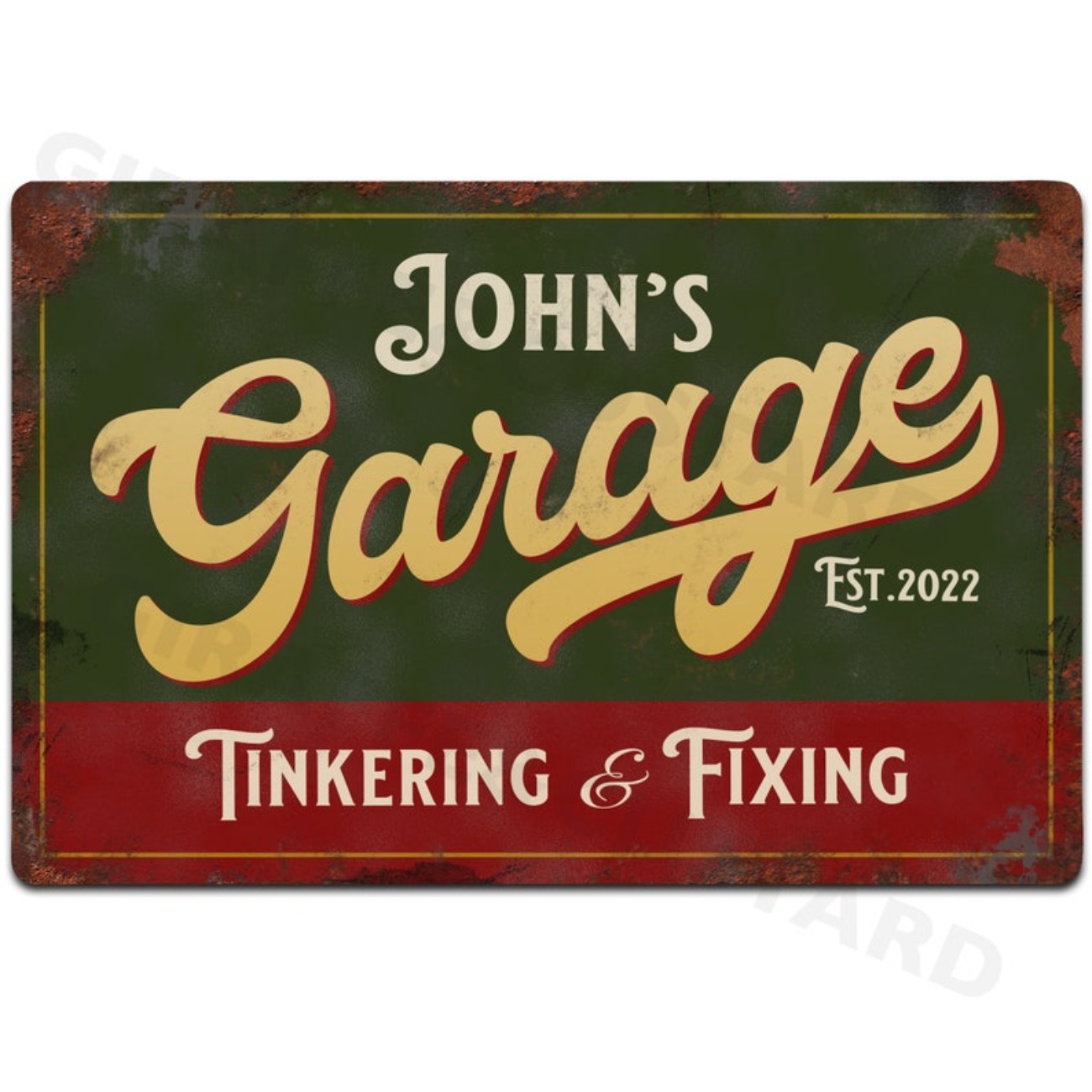Op maat gepersonaliseerd garag - Vintage Tech Accessories recensie en prijs