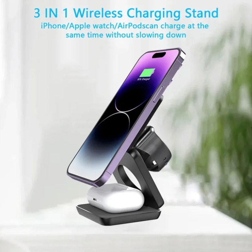 3-in-1 opvouwbare magnetische  - Wireless Charger 3 In 1 recensie en prijs