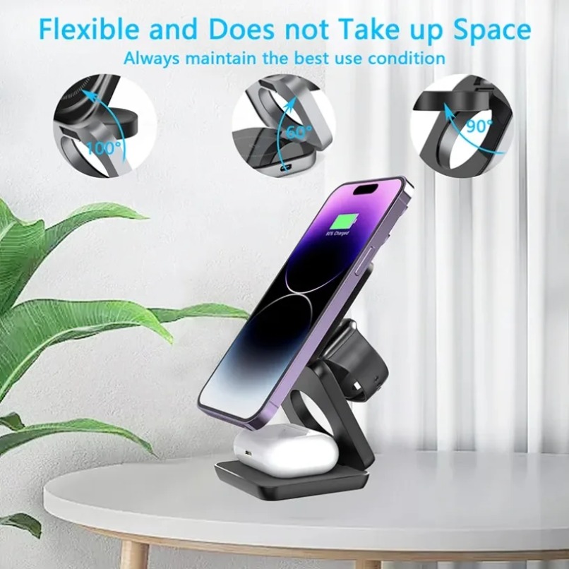 3-in-1 opvouwbare magnetische  - Wireless Charger 3 In 1 recensie en prijs