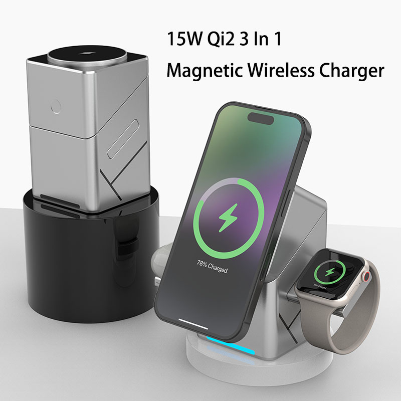 15W Touch Rotating Magnetische - Wireless Charger 3 In 1 recensie en prijs