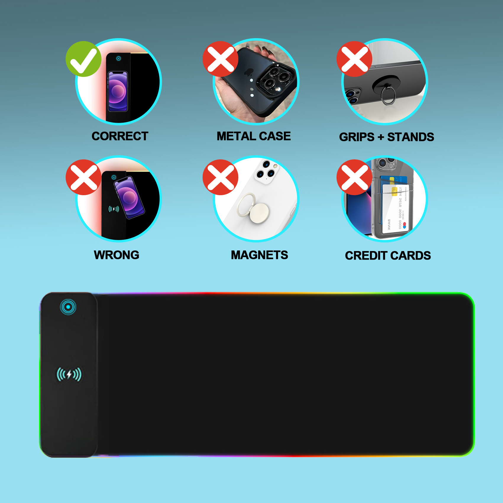 Draadloos opladen RGB-gamingmu - Mouse Charging Pad recensie en prijs